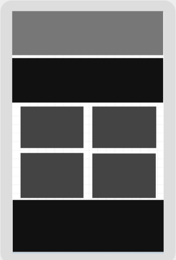 Wireframe for desktop view